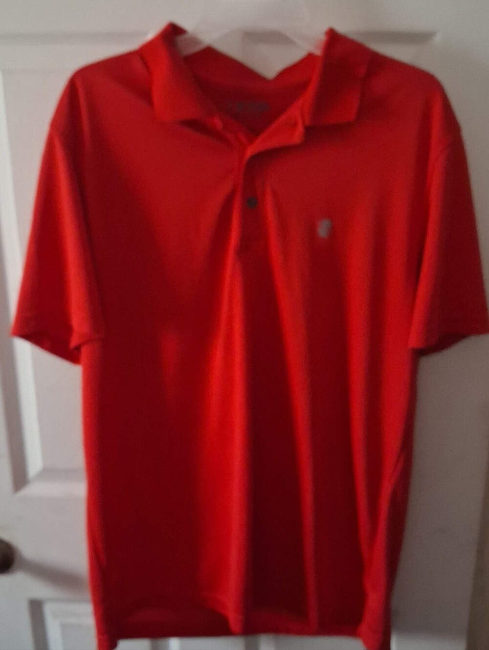 IZOD Golf - Men's Short Sleeve Red Polo Top. Size Large